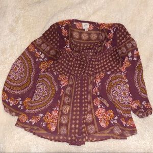 Knox Rose Women’s Flowy Blouse Size M